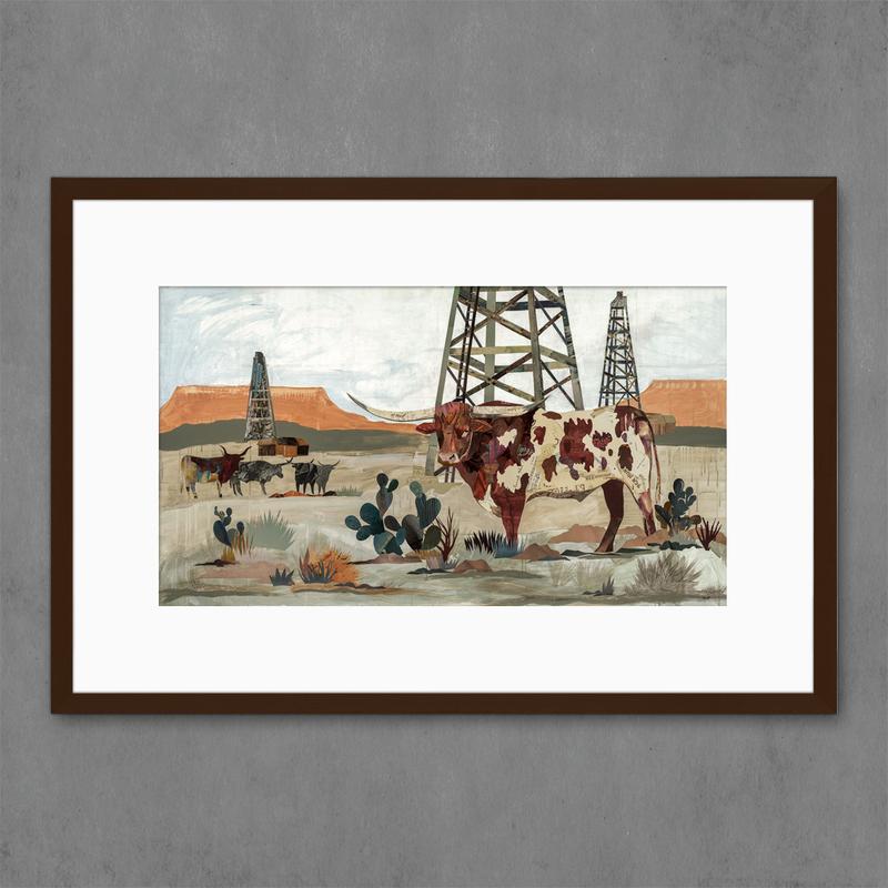 Dolan Geiman Signed Print Longhorn (Mesa King)