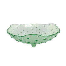 Load image into Gallery viewer, Green Glass Nubby Bowl