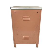 Load image into Gallery viewer, Pink Metal Nightstand