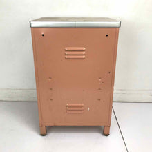 Load image into Gallery viewer, Pink Metal Nightstand
