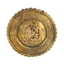 Load image into Gallery viewer, Scalloped Brass Tray
