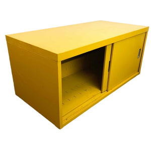 Yellow Metal Cabinet