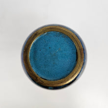 Load image into Gallery viewer, Blue Cloisonne Vase