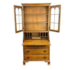 Wooden Secretary Hutch