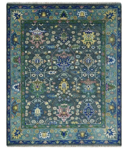 Blue Oushak Area Rug