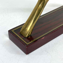 Load image into Gallery viewer, Brass Antelope on Wooden Base