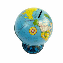 Load image into Gallery viewer, Tin World Globe Bank