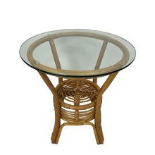 Load image into Gallery viewer, Round Rattan End Table