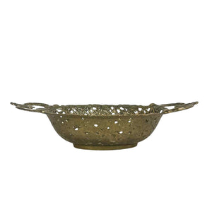 Ornate Brass Cutout Bowl