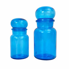 Load image into Gallery viewer, Blue Glass Bubble Canisters