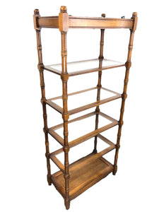 Wooden Etagere Shelf