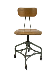 Industrial Drafting Stool Chair