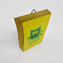 Load image into Gallery viewer, Green Wooden Owl Print