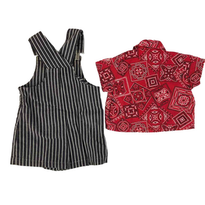 Chicken Farm Overalls Set