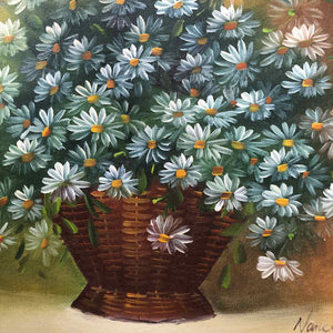 Daisy Floral Still Life Painting