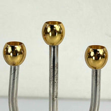 Load image into Gallery viewer, Modern Gold &amp; Chrome Menorah