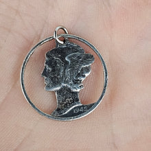 Load image into Gallery viewer, Mercury Dime Cutout Pendant