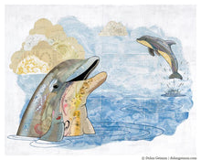 Load image into Gallery viewer, Playmates - Dolphin Signed Print