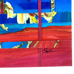 Abstract Floral Watercolor Painting
