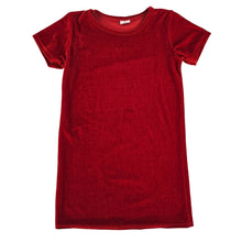 Load image into Gallery viewer, Red Velvet Mini Dress