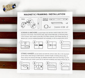 Walnut Magnetic Hanging Frame