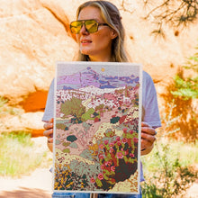 Load image into Gallery viewer, Vertical Mountain Cactus Print