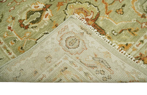 Green & Beige Oushak Rug