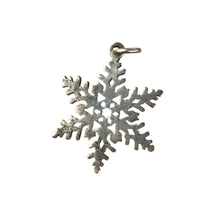 Load image into Gallery viewer, Sterling Snowflake Pendant