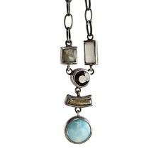 Load image into Gallery viewer, Multi Stone Sterling Necklace