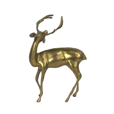 Large Brass Deer