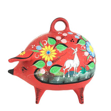 Load image into Gallery viewer, Red Pottery Piggy Bank