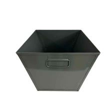 Load image into Gallery viewer, Gray Metal Bin