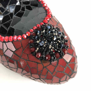 Mosaic High Heeled Shoe Sculpture
