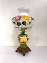 Load image into Gallery viewer, Glass Roses Hurricane Lamp