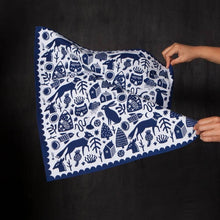 Load image into Gallery viewer, Navy &amp; White Timber Bandana