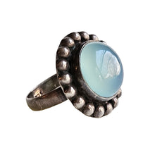 Load image into Gallery viewer, Blue Chalcedony Sterling Ring