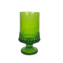 Load image into Gallery viewer, Textured Green Glass Goblet