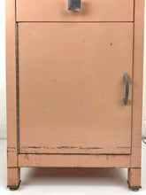 Load image into Gallery viewer, Pink Metal Nightstand