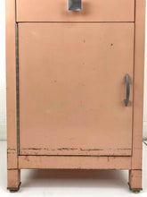Load image into Gallery viewer, Pink Metal Nightstand