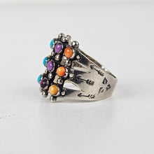 Load image into Gallery viewer, Multicolor Stone Grid Ring