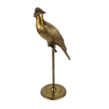 Load image into Gallery viewer, Brass Bird on Stand
