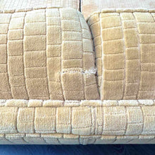 Load image into Gallery viewer, Cut Velvet Tan Couch
