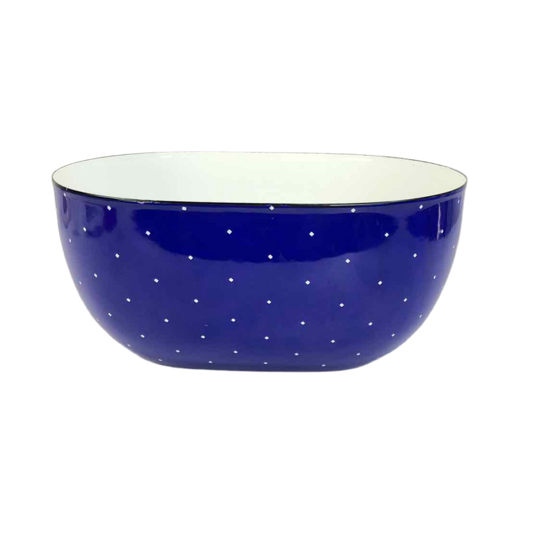 Cobalt Enamel Bowl