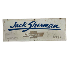 Load image into Gallery viewer, Jack Sherman Chevrolet Sign