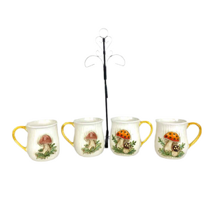 Merry Mushroom Mug Tree Set