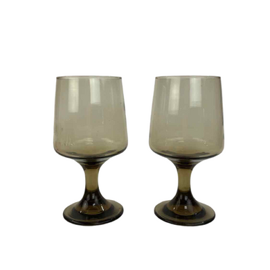 Smoky Glass Goblets