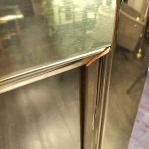 Beveled Brass Pedestal