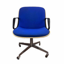 Load image into Gallery viewer, Modern Blue Rolling Desk Chair