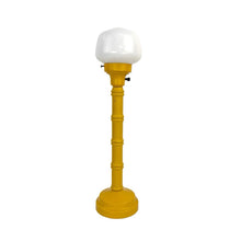 Load image into Gallery viewer, Yellow Faux Bamboo Lamp