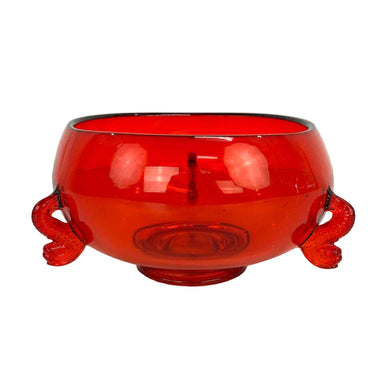 Red Glass Bowl